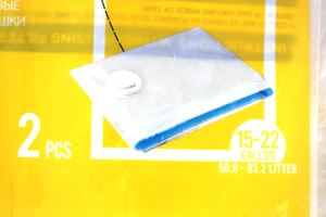 2 Pack - Shop Vac Type J 15-22 Gallon High Efficiency Filter Vacuum Bags J90673 - Picture 1 of 4
