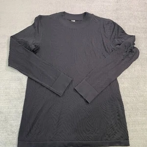 Spanx Top Women 1X Black Seamless Swirl Long Sleeve Shirt Stretch Mock Neck NEW - Picture 1 of 8