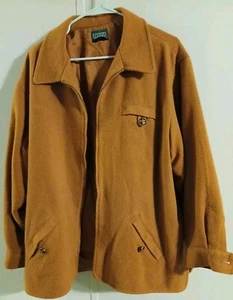 Woman's JACKET Orange Wool Fall Jacket X-Large - Picture 1 of 6