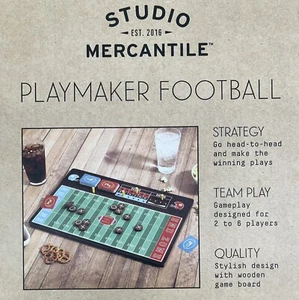Studio Mercantile Playmaker Football Strategy Board Game Party Holiday Gift New - Picture 1 of 10