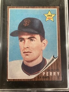 1962 Topps #199 Gaylord Perry HOF RC Rookie SGC 5 ex
