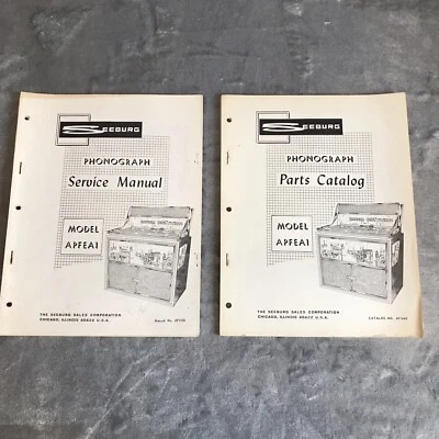 Seeburg Model APFEA1 Service Manual & Parts List Catalog 491442 491330 Foto 1 de 2