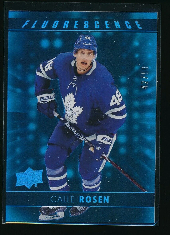 17-18 Upper Deck Fluorescence Blue #F3 Calle Rosen 42/50 - Image 1 of 1