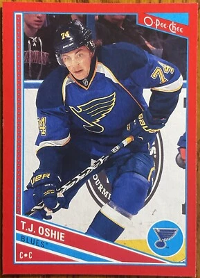 2013-14 O-Pee-Chee Red T.J. Oshie #100 St. Louis Blues - Image 1 of 2
