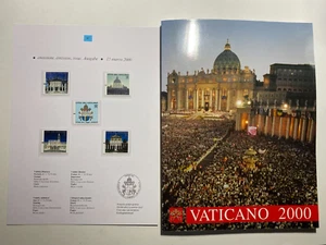 2000 Vaticano Libro Folder Album Annata Completo + Cartoncino Automatici - Picture 1 of 10
