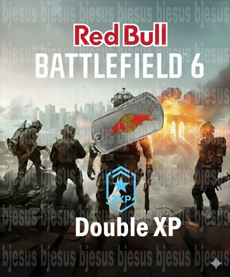 Battlefield 6 - Red Bull x Gamestop Exclusive Limited Edition Dog Tag & 2XP - Image 1 of 1
