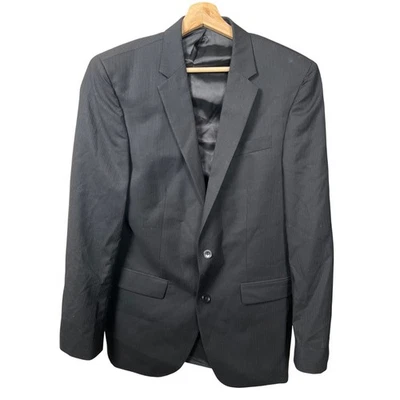 Abrigo Blazer Kenneth Cole NY 40L W34 100% Lana Negro  Foto 1 de 4