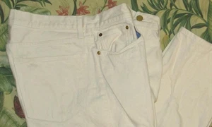 SID MASHBURN Ecru Button Fly Denim Jeans 36 x 30 - Bild 1 von 6