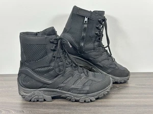 Merrell Men’s Moab 2 Tactical Boots J15845 Black Waterproof Leather Zip Size 9 - Picture 1 of 20