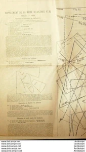 La Mode illustree 1888 # 30 & son Patron with Pattern - Imagen 1 de 4