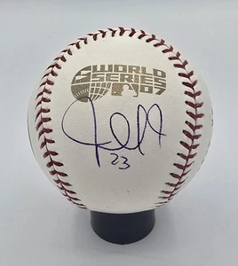 Julio Lugo Signed Autographed 2007 World Series Ball Boston Red Sox JSA COA - Picture 1 of 4