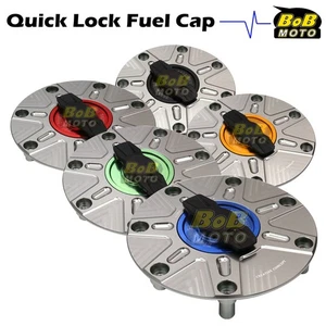TITANIUM FCR Quick Lock Fuel Cap For Honda RC51 RVT1000 SP1 00-06 05 04 03 02 01 - Picture 1 of 9