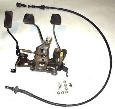 88 89 90 91 Honda Civic RT4wd Wagon OEM Manual Pedal Assembly w Clutch Cable EF - Image 1 of 4