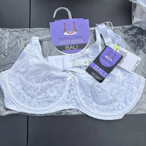 De colección 2008’ Bali Lace’N Suave 38B Blanco Estilo 3432 Con Aros U Comfort Nuevo de Lote Antiguo - Imagen 1 de 11
