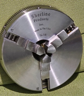 SHERLINE 3/4-16 ADAPTADOR DE MANDRIL DE 3 MANDÍBULAS PINÇA RELOJOEIRO - Imagem 1 de 4