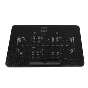 Laptop Cooling Pad 6 LED Fans Quiet Design USB Connection Adjustable Laptop NEW - Afbeelding 1 van 12