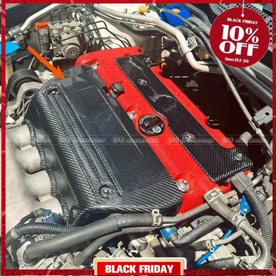 For Accord CL7 02-08 Carbon Fiber Engine Cover Motor Plug (FIt 2.0 K20A Euro R) - Image 1 of 4
