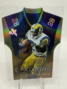 MARSHALL FAULK 2000 FLEER EX E-X E-XCITANTE TROQUELADO 9 ST. LOUIS RAMS COLTS HOF - Imagen 1 de 2