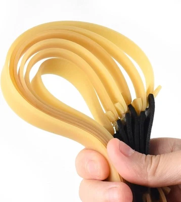 10 Packs Thickened 2.0mm Flat Rubber Slingshots Can Be Replaced With 1.5  - Image 1 of 4