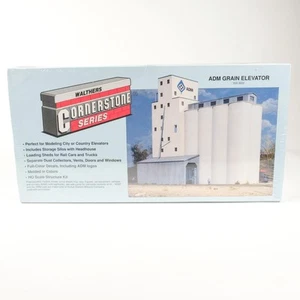 Kit de estructura elevador de grano ADM escala HO Walthers Cornerstone 933-3022 - Imagen 1 de 4