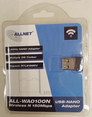 ALLNET Wireless USB Nano Adapter, NEU + OVP