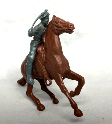 Vintage 1960s Marx Fort Apache/Alamo Mounted Soldier with Sword - Image 1 of 4