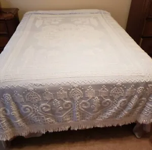 Vintage Fieldcrest 100% Cotton Chenielle Hobnail Bedspread 80 X 108 Inches - Picture 1 of 1