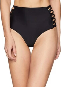 MIKOH Women's 175222 Swimwear Gold Coast Bikini Bottom BLACK Size M - Picture 1 of 3