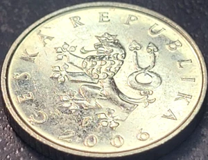 2006 CZECH REPUBLIC 1 KORUNA KM# 7 US SELLER COMBINED SHIPPING REFUND - Picture 1 of 2