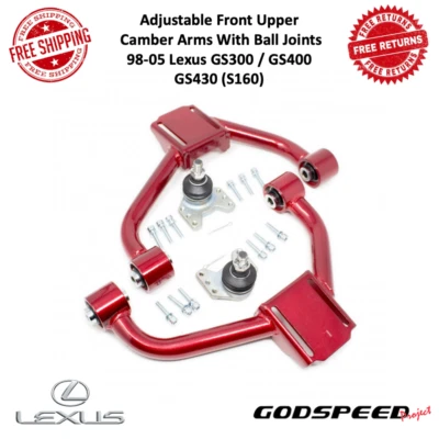 Junta de rótula de brazo inclinable superior delantero Godspeed Adj para 98-05 Lexus GS300 / 400 / 430 Foto 1 de 4