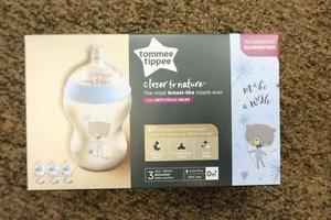 New Tommee Tippee 9oz Decorated Baby Bottle 3 pack - Picture 1 of 2