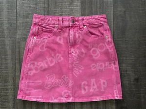 GAP × BARBIE High Rise Pink Denim Skirt: Size 12 - Picture 1 of 3