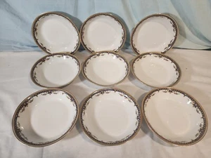 JEAN BOYER/JB Limoges Porcelain Pasta Bowls, Set of 9, France, NICE! - Picture 1 of 20