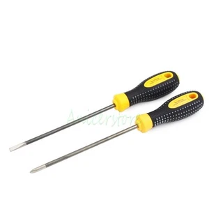 2pcs 250mm x 5mm 10" Phillips + Slotted Magnetic Tip Screwdriver Repair Tool - Picture 1 of 5