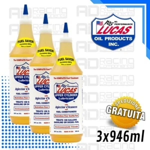 Additivo benzina diesel pulizia iniettori per moto auto Lucas oil da 3 x 946 ml - Imagen 1 de 5