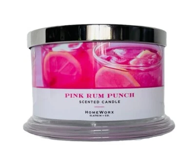 Homeworx By Harry Slatkin & Co Pink Rum Punch 4 Wick Candle 18oz - Image 1 of 4