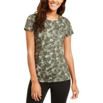 Ideology Top Camo Print Shirt Athletic Gym Fitness Green Sz XS NEW NWT 439 - Image 1 of 2