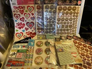scrapbooking stickers/paper Squares Sticky Ribbons Large Pack: 50+ pieces - Picture 1 of 12