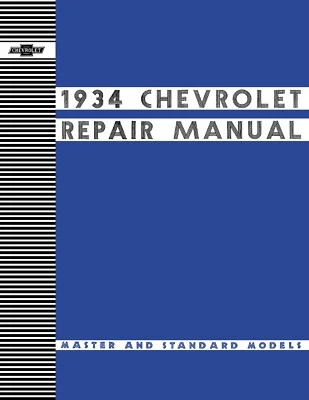 Chevrolet 1934 manual de tienda - maestro y estándar Foto 1 de 3