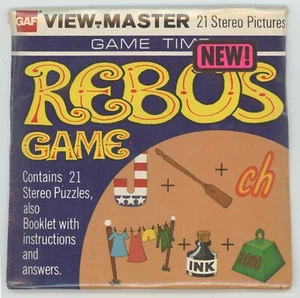 REBUS Spiel 1975 View-Master Packet #G-002 Sealed Mint Neu - Bild 1 von 2