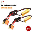 2X H7 PLUG AND PLAY LED CAR BULBS RESISTORS NO CANBUS ERROR FREE FOR VW GOLF