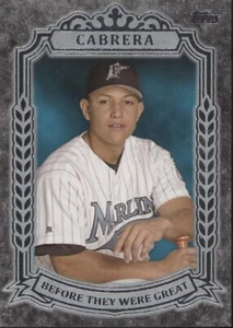 Miguel Cabrera 2014 Topps Before They Were Great #BG-29 - Picture 1 of 2
