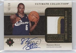 2006-07 Ultimate Collection /25 Shannon Brown #URAP-SB RPA Rookie Patch Auto RC