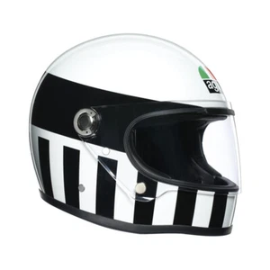 AGV X3000 Full Face Motorcycle Helmet - Invictus - White/Black - Picture 1 of 5