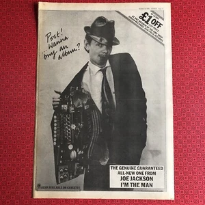 Joe Jackson 1979 A3 Full Page Advert from Sounds - Great for Framing - Poster - Photo 1 sur 4
