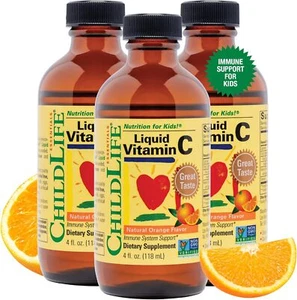 CHILDLIFE ESSENTIALS Liquid Vitamin C - Liposomal 4 Fl Oz (Pack of 3) - Picture 1 of 7