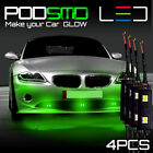 Rock Lights Under Car Green Accent Kit Underbody LED Neon Glow for Audi A3 A4 A8