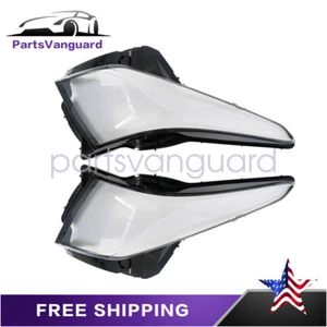 New Left + Right Headlight Cover Lens For Cadillac ATS 2013 2014-2018 - Picture 1 of 12
