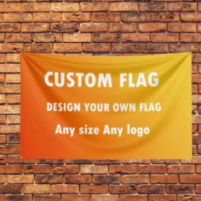 CUSTOM PRINTED PERSONALISED Flag - FESTIVAL BANNER / ANY SIZE / ANY DESIGN-Free - Image 1 of 4