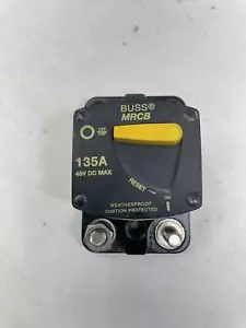 EATON BUSSMANN CIRCUIT BREAKER 187135F-03-1 135A 48V MANUAL MARINE BOAT - Picture 1 of 7